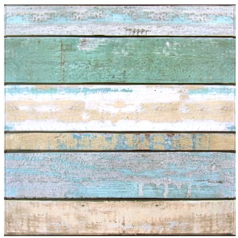 Commomy Panneaux Muraux 3D Autocollant Aspect Bois, 10 Pièces,30 x 30 cm | PVC Planches Murales Imitation Bois Mur Revêtement pour Salon, Chambre à coucher, Cheminée