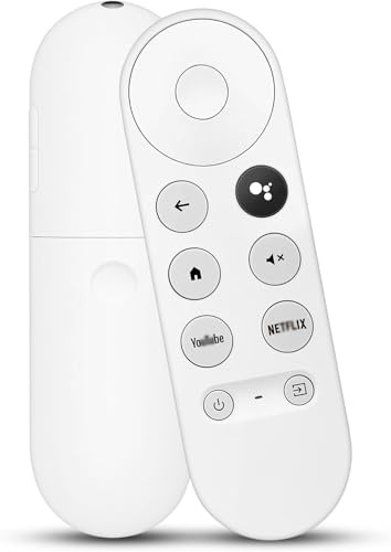 G9N9N Bluetooth-språkfjärrkontroll För Google Chromecast TV 4K Snow, Chromecast Med Google TV-fjärrkontroll, Kompatibel Med Chromecast TV 4K, Röststyrning