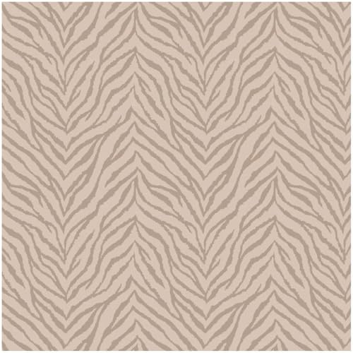 YöL Zahara Pink Wallpaper - Zebra Animal Print Fur - 10.05m x 53cm Roll - Washable Paste The Wall - Contemporary Versatile Sophisticated - Bedroom Living Room Dinning Room