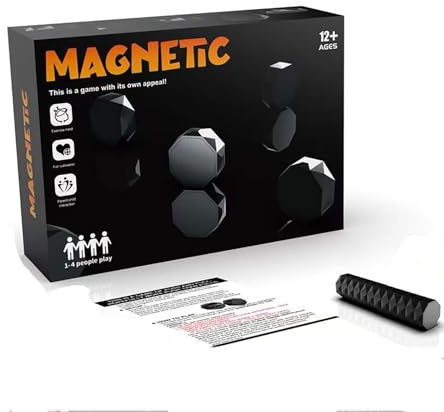 LEGQYJK Magnetisches Schachspiel, Neueste Gesellschaftsspiele Magnetspiels, Tragbares Schachbrett Magnetisch, Tisch-Magnetspielzeug für Familientreffen, Weihnachts Schachspielzeug Geschenk