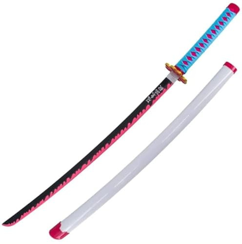 AMONT | Katana Mitsuri Kanroji Bamboo 970mm | Replika Ausstellung Deko Cosplay Cosplay Seamless Anime Collection Bambus Material | EYM