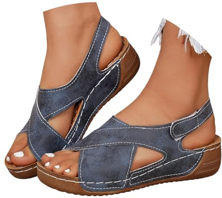Kelandoom Sandales Femme Été Facile À Enfiler Pied Extra Larg Chaussure Nu-Pieds Pantoufles Confortable Léger Sabot De Jardin Basket Sport Tongs Plage Et Claquettes Piscine
