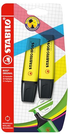STABILO - Textmarker - BOSS ORIGINAL - 2er Pack - gelb