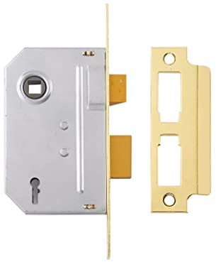 Yale Locks PM246PB25 Internal 2 Lever Mortice Sash Lock 67mm 2.5-inch - Polished Brass Finish