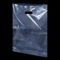 50 x Plastic Carrier Bags - Clear - 10 x 12 x 4