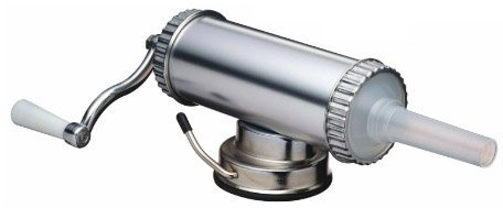 Sausage Maker Meat Stuffer Filler & 3 Filling Nozzles with Free Sausage Seasoning