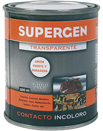 Pegamento Supergen Incoloro 500 ml.
