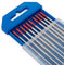 TEN-HIGH Soudage TIG Electrodes de Tungstène avec 2% de Thorium WT20 (Rouge) 1,6mm * 150mm 10 pièces par Paquet