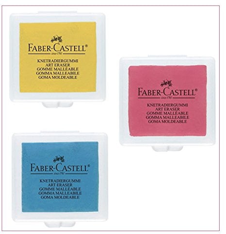 Knetgummi Radierer, Faber Castell (3, zufällige Auswahl)