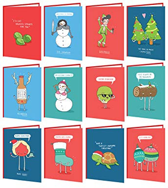 Brainbox Candy Pack of 12 Christmas Cards
