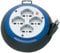 Prolunga Elettrica con Avvolgicavo Brennenstuhl 1100535 | Prolunga Elettrica 3 Metri Ultrapiatta e Pratica | 4 prese Polivalenti (10/16A + Schuko) | Altezza Solo 6cm | Diametro 18cm | Colore Nero/Blu