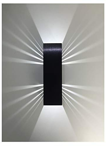 SpiceLED Wandleuchte | ShineLED-6 Black Edition | 2x3W weiß | Schatteneffekt | High-Power LED Wandlampe