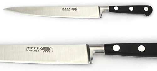 Thiers-Issard Sabatier Filetiermesser Küchenmesser Messer - Klinge 20 cm - Griff Nylon schwarz - Durchgeschmiedete Profi Qualität