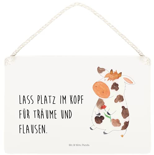 Mr. & Mrs. Panda Holzschild Kuh DIN A5 - Geschenk, Bauernhof, Motivtion, Türschild, holzbild, Wandbild Holz, Kühe, Hof, wandtafel, Spruch, Schild