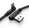 TECHGEAR USB Type C 90 Degree Right Angle Sync & Fast Charge Cable Compatible with Samsung S25 S24 S23 S22 S21 A15 A36 A55 5G, Pixel 9 8 7, OnePlus, Oppo Find X8 X5, Redmi Note, Moto, Honor Magic etc