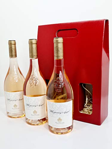 Whispering Angel 750ml (3 BOTTLES) In GIFT WRAP PACKAGING Château d'Esclans Rose Wine of France cotes de provence 2019 (3)