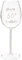 Maturi Happy 50th Birthday Wine Glass with Silver Diamond Stem - 400ml / 13.5 Fluid Ounces