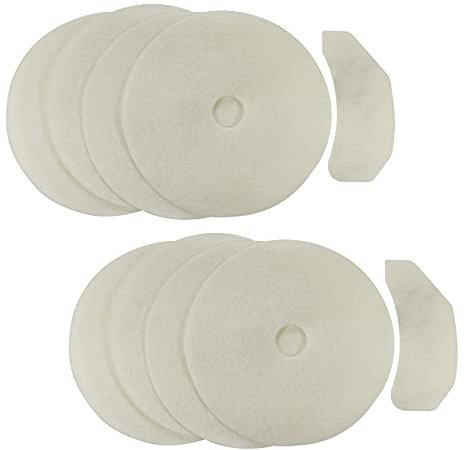 HQRP 2 Kits (10 pieces) Universal Cloth Dryer Filters compatible with Sonya SYD-40E/SYD-60E, Panda PAN40SF/PAN725SF, CTT GYJ60-58/GYJ50-Q5/GYJ50-98E-G/GYJ50-98E-W, Avant, Magic Chef Dryer Models