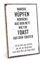 TypeStoff Holzschild mit Spruch – Aufstehen - HS-00219