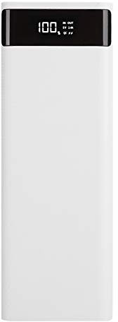ciciglow Power Bank Kit,10 x 18650 Portable Dual USB Power Bank Shell DIY Kit Normal Battery Box No Welding Mobile Power Case Kit(white)