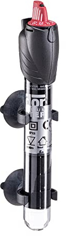 Ferplast Hydor Chauffage d'Aquariums Bacs à Tortues Theo 50 W, Submersible, Antichoc Thermique, Incassable, avec Échelle Graduée et Ventouses