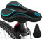 Neu Einklebbar Fahrradsattel Überzug Memory Foam Fahrradsitz Überzug Sattelschutz Polstersattelüberzug Weicher für Mountainbike, Rennrad, Hometrainer Fahrrad(Blau)
