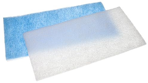vhbw 2X Filter kompatibel mit WilTec 420 Absauganlage - Ersatzfilter Weiß Hellblau