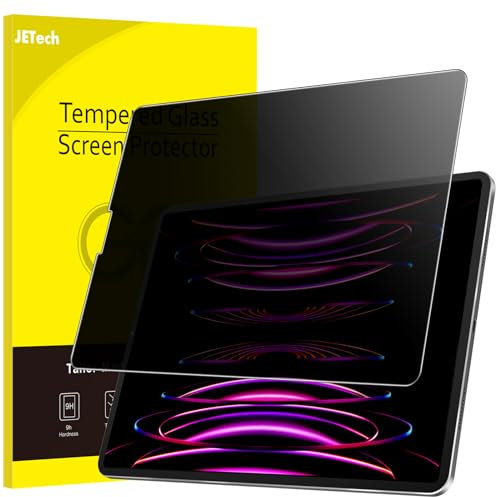 JETech Privacy Pellicola Protettiva per iPad Pro 12,9 Pollici (6a/5a/4a/3a Generazione, 2022/2021/2020/2018), Anti-Spy in Vetro Temperato Film, Pacco da 1