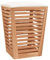 vidaXL Badhocker, Hocker für Badezimmer, Wäschekorb mit viel Stauraum, Badezimmerhocker Duschhocker Holzhocker, Massivholz Nussbaum