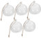 Levemolo 5pcs Hanging Glass Bauble Tealight Holder Sphere Ball Terrarium with Flat Bottom for Table Decoration for Weddings Holidays and Special Events
