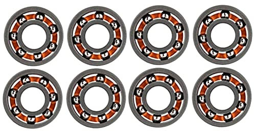 NEBEN Leichtlauf Raw Kugellager für Longboard und Skateboard 8er Pack