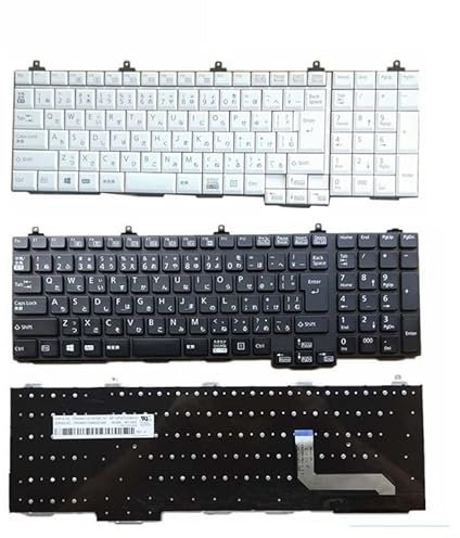 YANHAO [Laptop-Tastaturen] JP JA Laptop Japanische Tastatur for Fujitsu Lifebook A572 A574 A743 / G (Color : Black)
