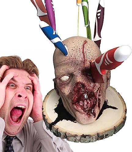 biset Horror Knives Holder - Creative, Funny Stuttchen?????ic Kitchen Utensil Organizer