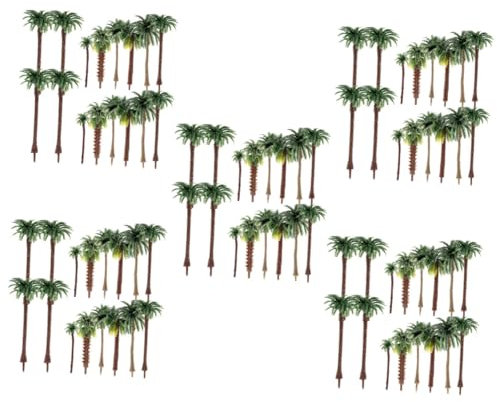 Happyyami 150pièces Miniature Trees for DIY Table Landscape Decoration Natural-Looking Architecture Model Trees Height