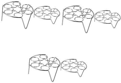 ANSNOW 6 Pièces Cuiseur À Vapeur D'Oeufs Autocuiseurs En L Supports En L Pour Étagères Support À Vapeur Autocuiseur Support de Dessous de Plat Support de Cuisson Des Oeufs À La Vapeur Micro-Ondes Ch