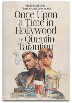 ONFOX Poster Once Upon A Time In Hollywood, Wanddekoration, cooler Wandkunstdruck, Poster, Vintage-Kunstdruck, Raumdekoration, 30 x 45 cm, ungerahmter Stil
