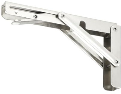 TMY 2 x Klappkonsole Schwerlast Klappscharnier 450 mm 90 Grad | Klapptisch Wandmontage für Werkstatteinrichtung Klappregal Wandklapptisch | Klappscharnier mit Arretierung Klappwinkel | Halterung 150kg