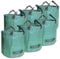 6er Set Gartensack -272L Gartenabfallsack mit extra verstärktem Boden -Heavy Duty Gartenarbeit Säcke, Wiederverwendbare Mülleimer, für Gras Laub Gartenabfall Grünschnitt (272 l (6er Pack),Grün)