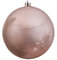Christbaumkugel Weihnachtskugel bruchfest 20cm glänzend für Außen (Puderrosa)