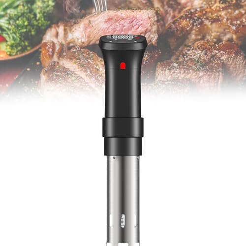 Cuiseur sous Vide, cuiseur à Circulation d'immersion 1100 W avec écran Tactile LED, Chauffage en Acier Inoxydable avec Pince réglable, contrôle précis de la minuterie pour Steaks, Poulet, Poisson,