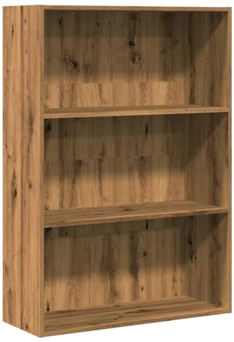vidaXL Bücherregal Artisan-Eiche 80x30x114 cm Holzwerkstoff | Viel Platz für deine Bücher und Kleinigkeiten, Moderner Look, der perfekt in jedes Home Office passt,