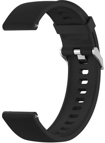 Mugust Armband für Garmin Venu 2 /Garmin Venu 3 Armband, 22mm Verstellbarer klassischer Sport Ersatzarmband mit Vivoactive 4/Forerunner 255/Forerunner 265 (Schwarz)