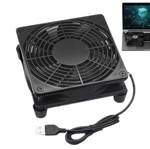 Router Cooling Fan Usb Powered - Quiet 120mm Dc 5v Cooling Case Fan, High Airflow Blower Fan | TV Box Game Console Pc Host, Router Replacement Kit Portable Laptop Cabinet Cooler Device