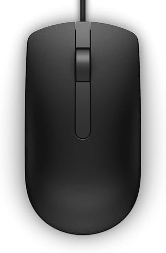 MS116 Wired Optical USB Mouse-USB Wired Mouse USB 3.0 Lightweight with Three Buttons Latitude 3310 2-in-1, 5310, Optiplex 5250 Wheel PC Mouse for PC, Laptop,Mac