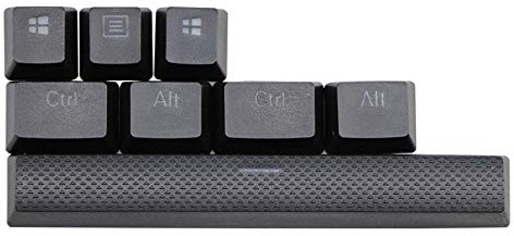 Swiixxer PBT-tangenter för K65 K70 K95 för G710 + mekaniskt speltangentbord, bakgrundsbelysta tangentkåpor för Cherry MX (svart)