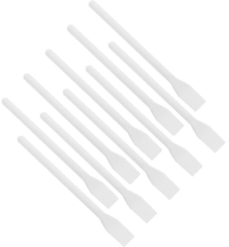 LALAFINA 10pcs Plastic Glue Spreader Glue Smear Sticks Applicator Cosmetics Spatula Paint Color Mixing Tool For Mixing Skincare Diy Art Leather Craft Tool