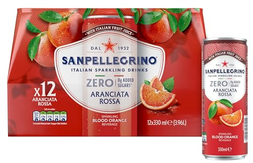 San Pellegrino Italian Sparkling Drinks Zero Blood Orange 12x330ml