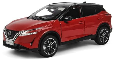 1 18 Für Nissan Qashqai 2023 Legierung Druckguss Modell Sammlung Auto Modell Dekoration Ornamente Modell Druckgussmodelle Motorfahrzeuge(Rot)