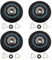 SiaBiced Lot de 4 Roulettes de Support de Tambour de Sèche-linge de Rechange W10314173 8536974