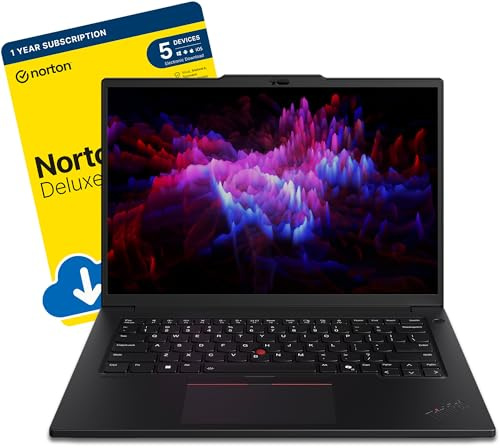 ThinkPad P14s G5 14.5-inch AI-Ready Laptop (Intel Core Ultra 7 155H, 16 GB DDR5 RAM, 512 GB SSD, NVIDIA RTX 500 Ada 4 GB GDDR6, Backlit Keyboard, Windows 11 Pro) includes Free Norton 360 Antivirus